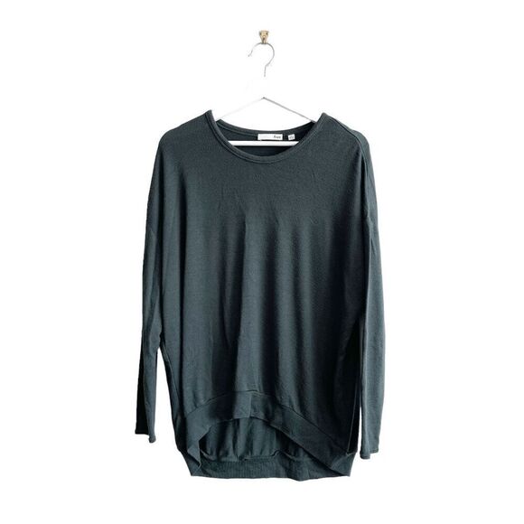 Wilfred Free Women's Round Neck Arizona Long Sleeve Jersey Sweater Green Small - Picture 1 of 7